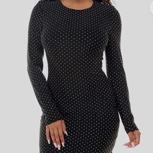 NWT B. Darlin Women's Black Dress with Rhinestones Size M